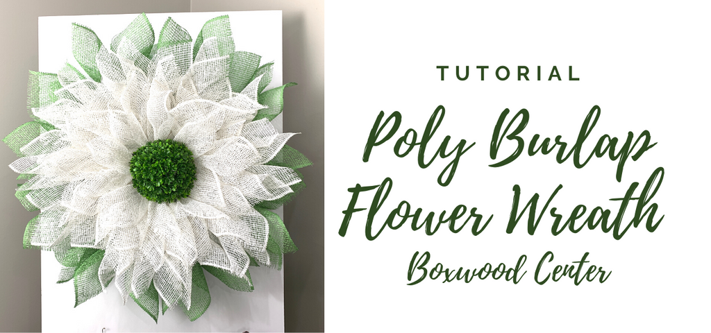 flower wreath tutorial
