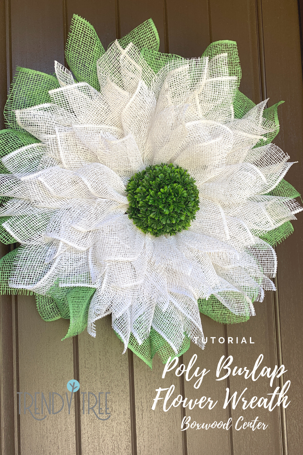 Poly Burlap Mesh Unique in the Creek Board Boxwood Center Tutorial