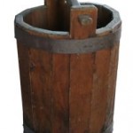 wooden bucket