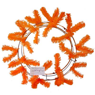 orange work wreath