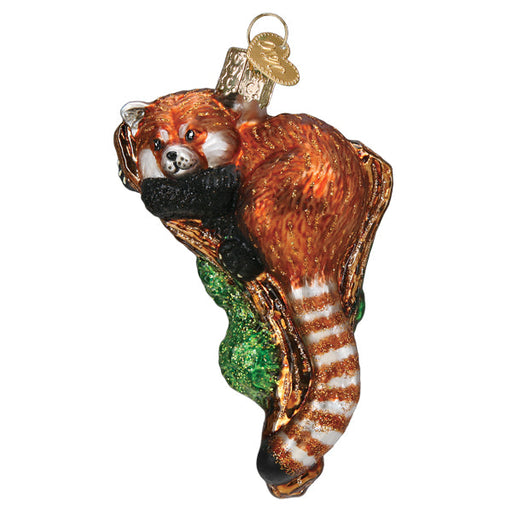 Chester Cheetah On Candy Cane Glass Ornament