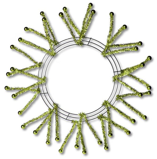 10Wire, 20Oad Pencil Work Wreath x12 Ties, Emerald XX167806
