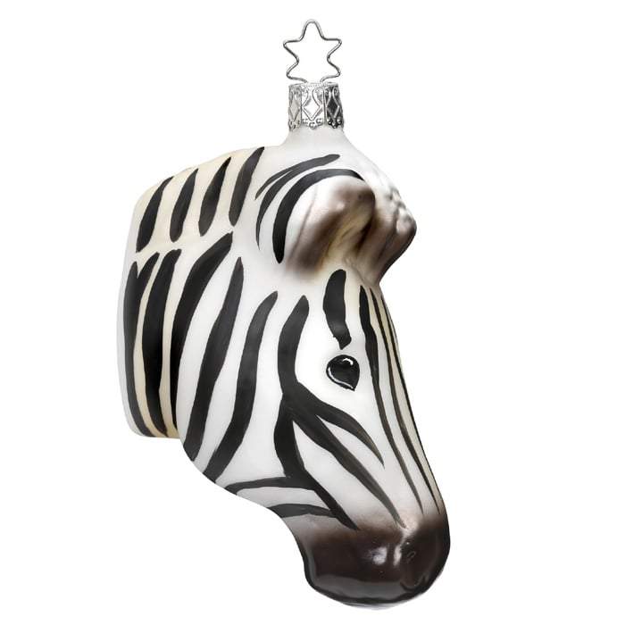 African Zebra Christmas Ornament Inge-Glas 1-100-16 — Trendy Tree