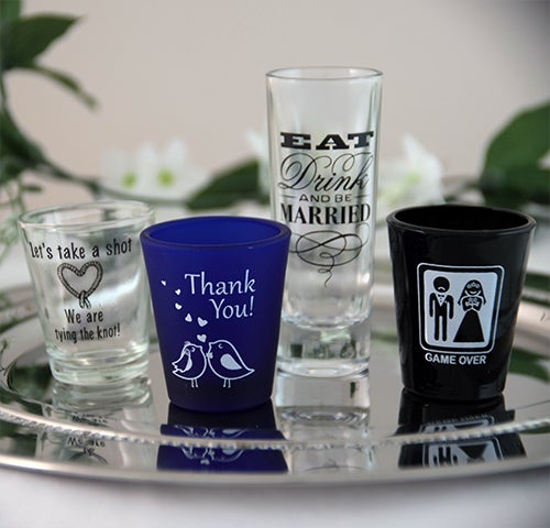 Clear Shot Glass Gift Boxes - 50 Pack