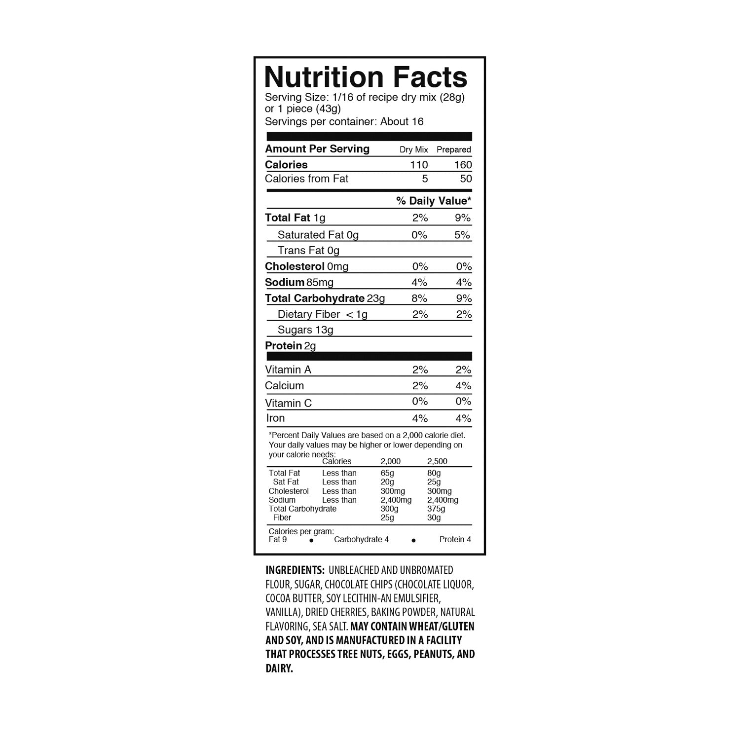 Nutritional Facts