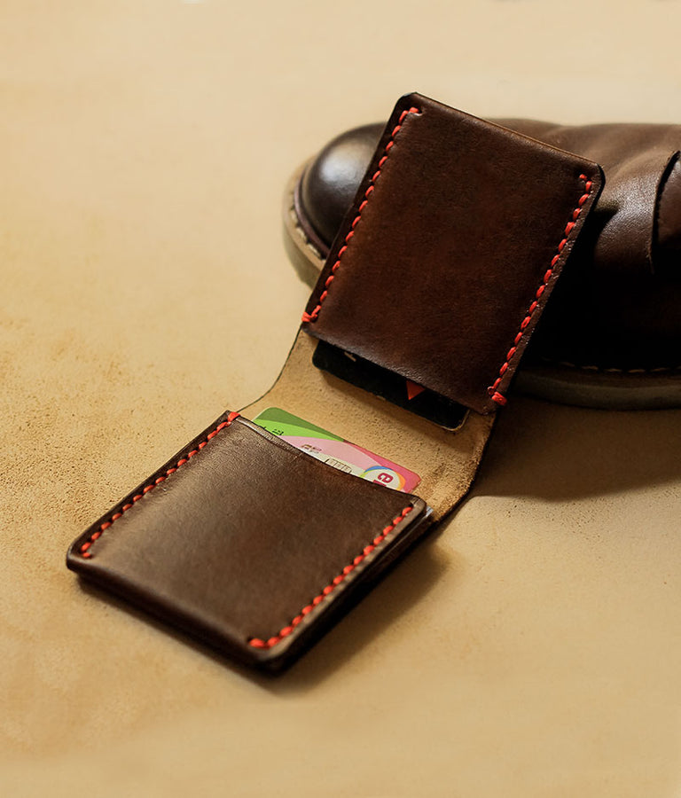 Brown-Tan Leather Wallet, Wallets for Men, Slim Wallet – Leonadem