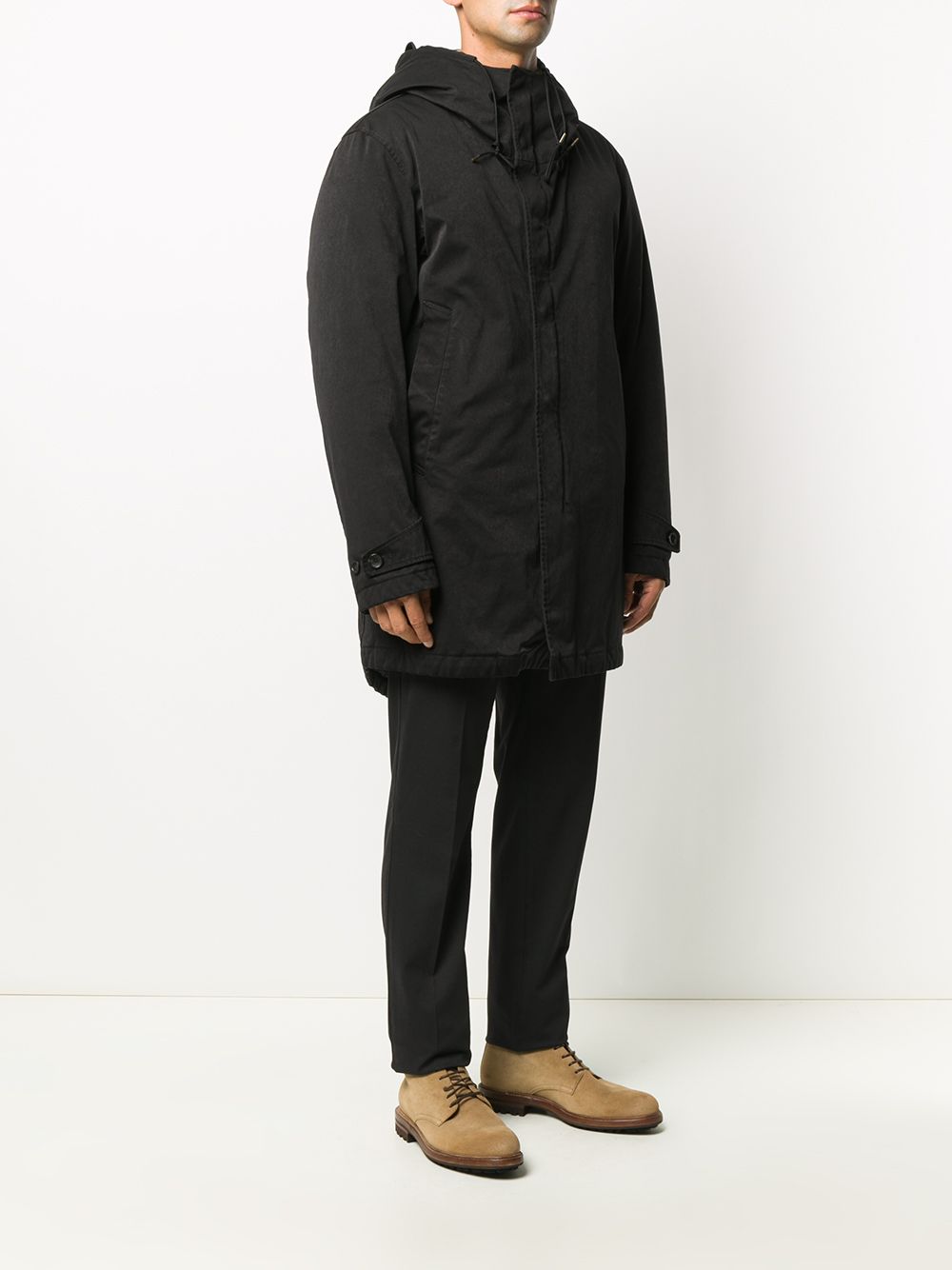 Shop Ten C Hooded Padded Coat