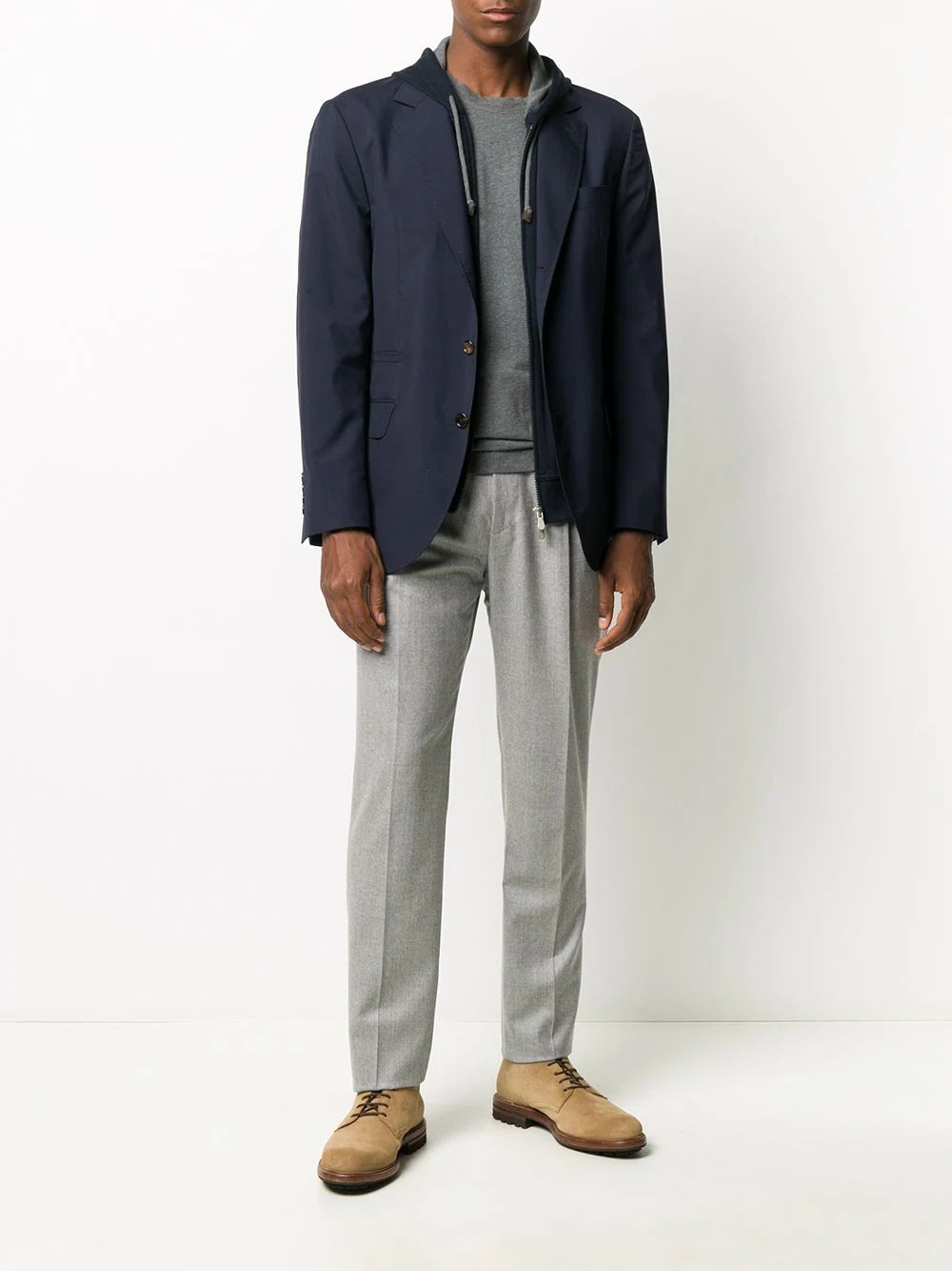 Shop Brunello Cucinelli Drawstring Waist Trousers