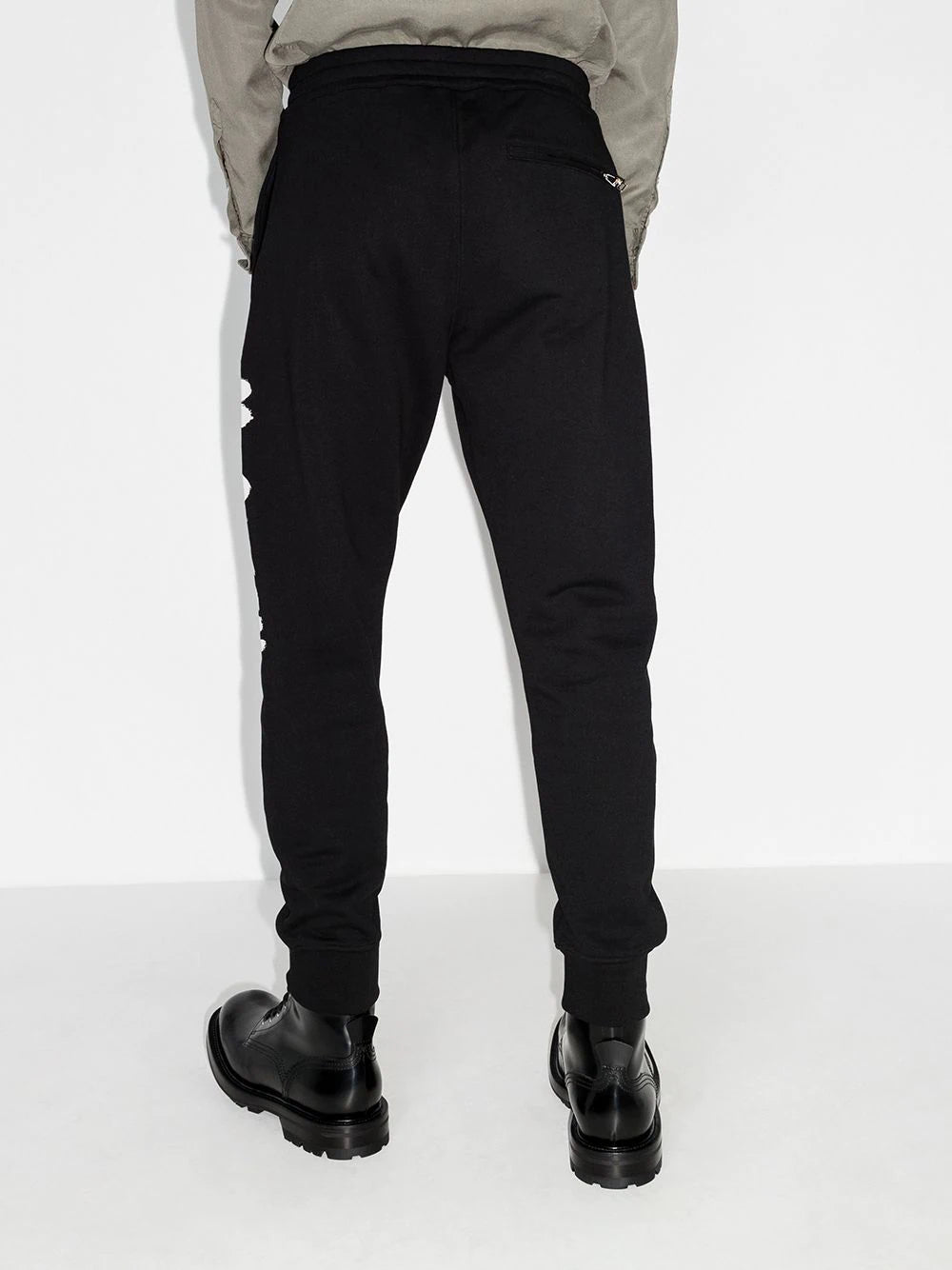 Shop Alexander Mcqueen Logo Graffiti Print Track Pants