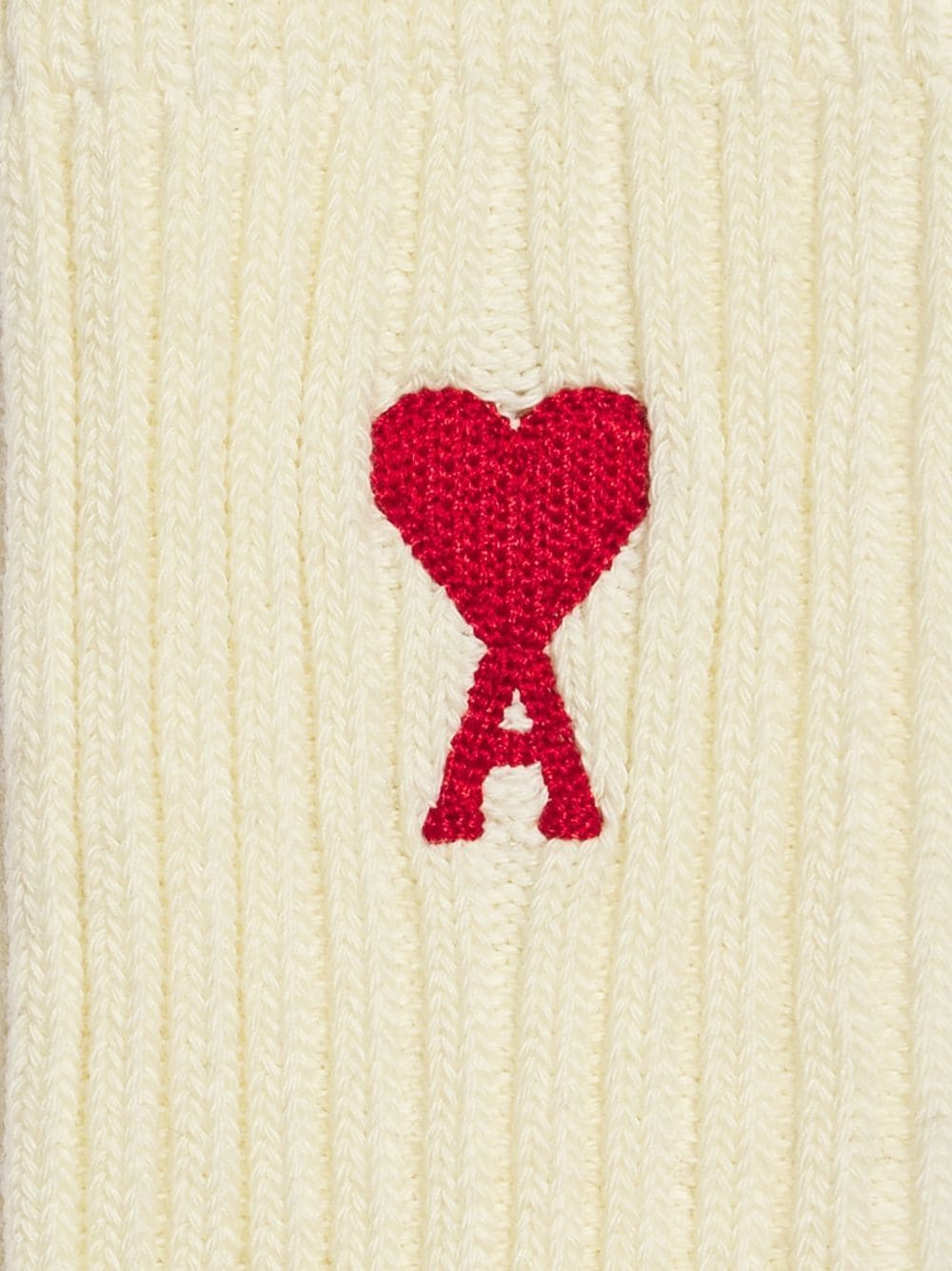 Shop Ami Alexandre Mattiussi Embroidered-logo Ankle Socks