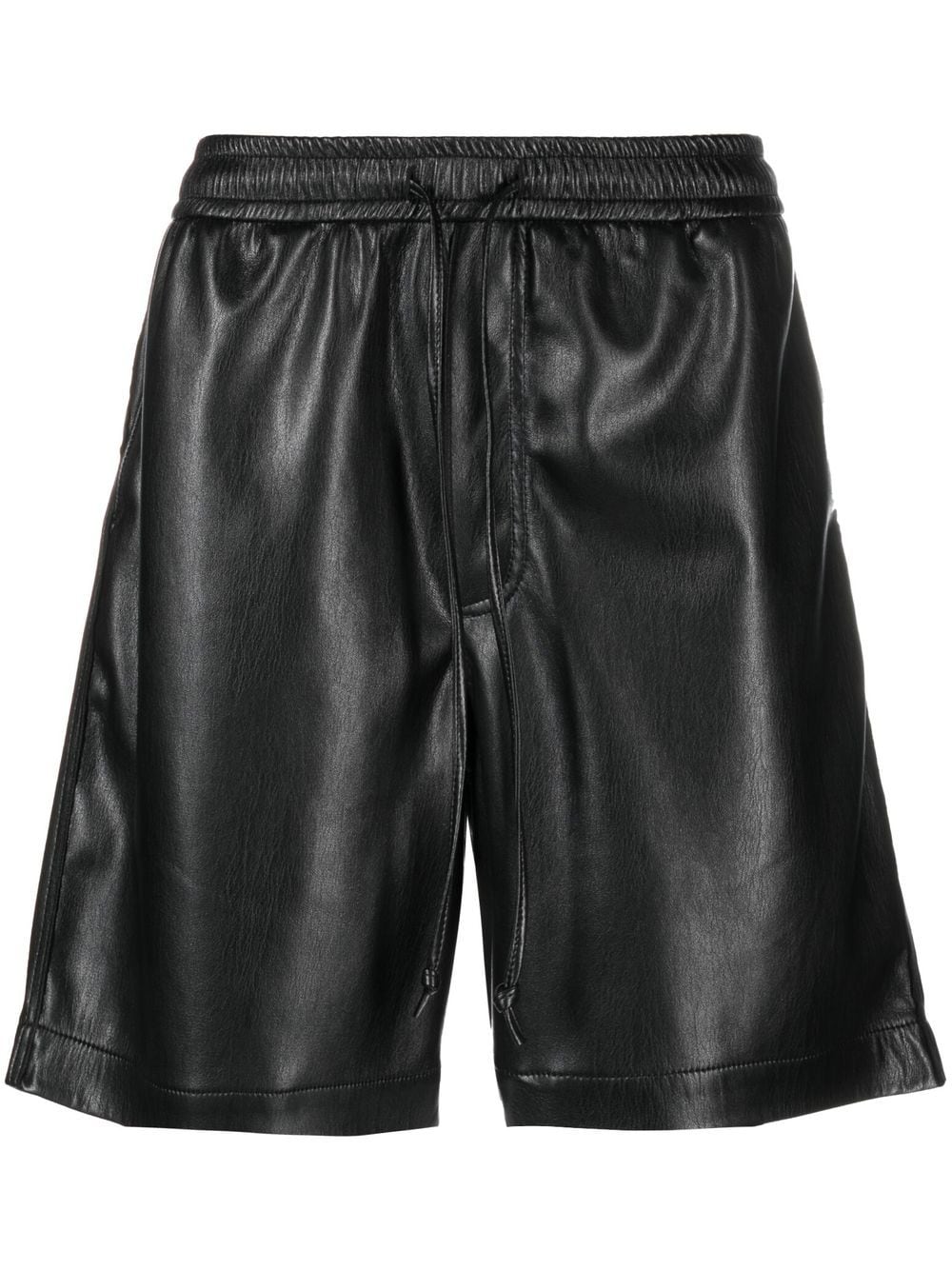 Shop Nanushka Doxxi Vegan Leather Bermuda Shorts