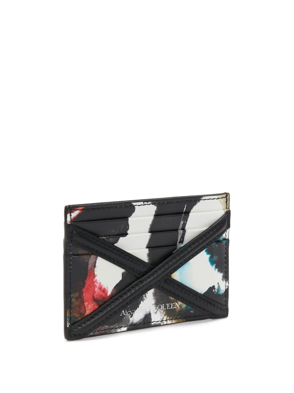 Shop Alexander Mcqueen Graphic-print Logo Wallet