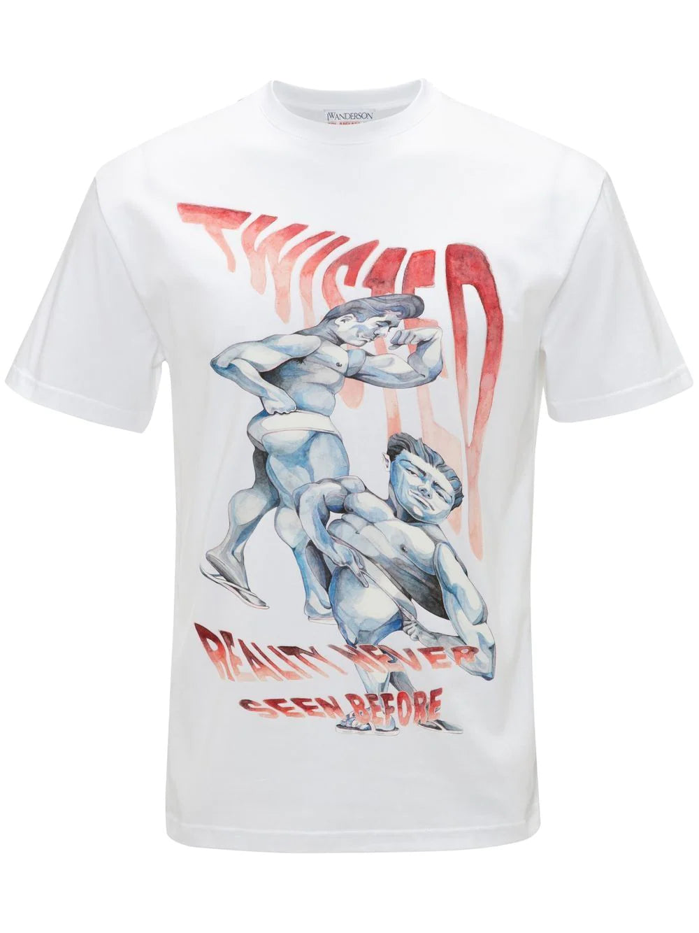 Shop Jw Anderson Graphic-print Cotton T-shirt