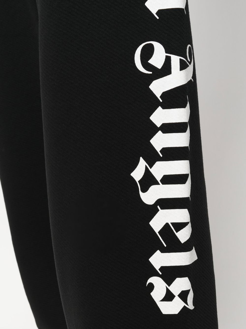 Shop Palm Angels Logo-print Drawstring Sweatpants