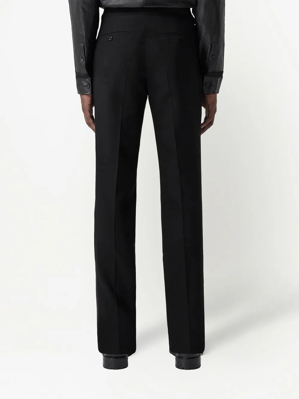 Shop Burberry Equestrian Knight-motif Tailored Trousers