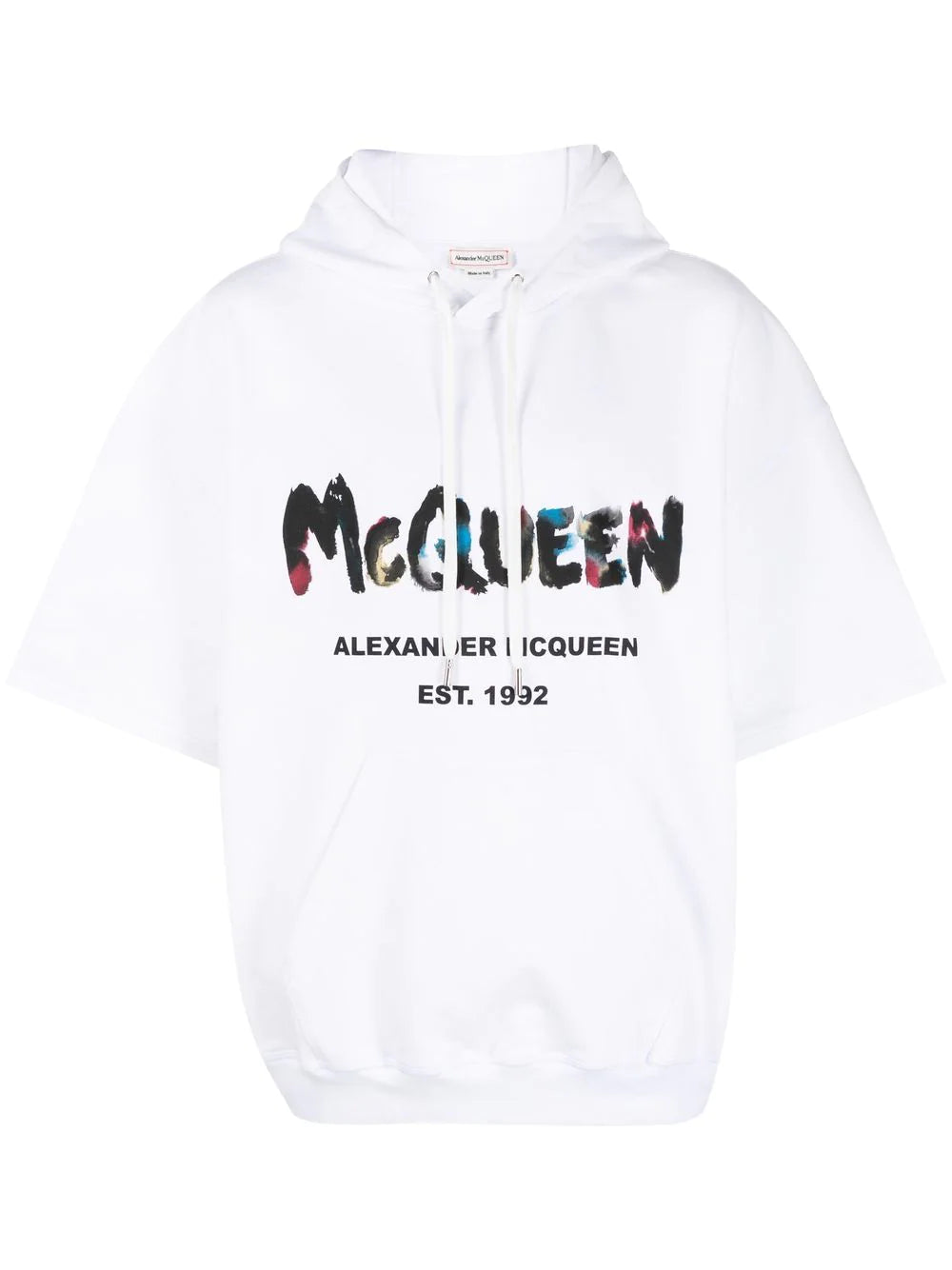 Alexander Mcqueen Logo-print Short-sleeved Hoodie