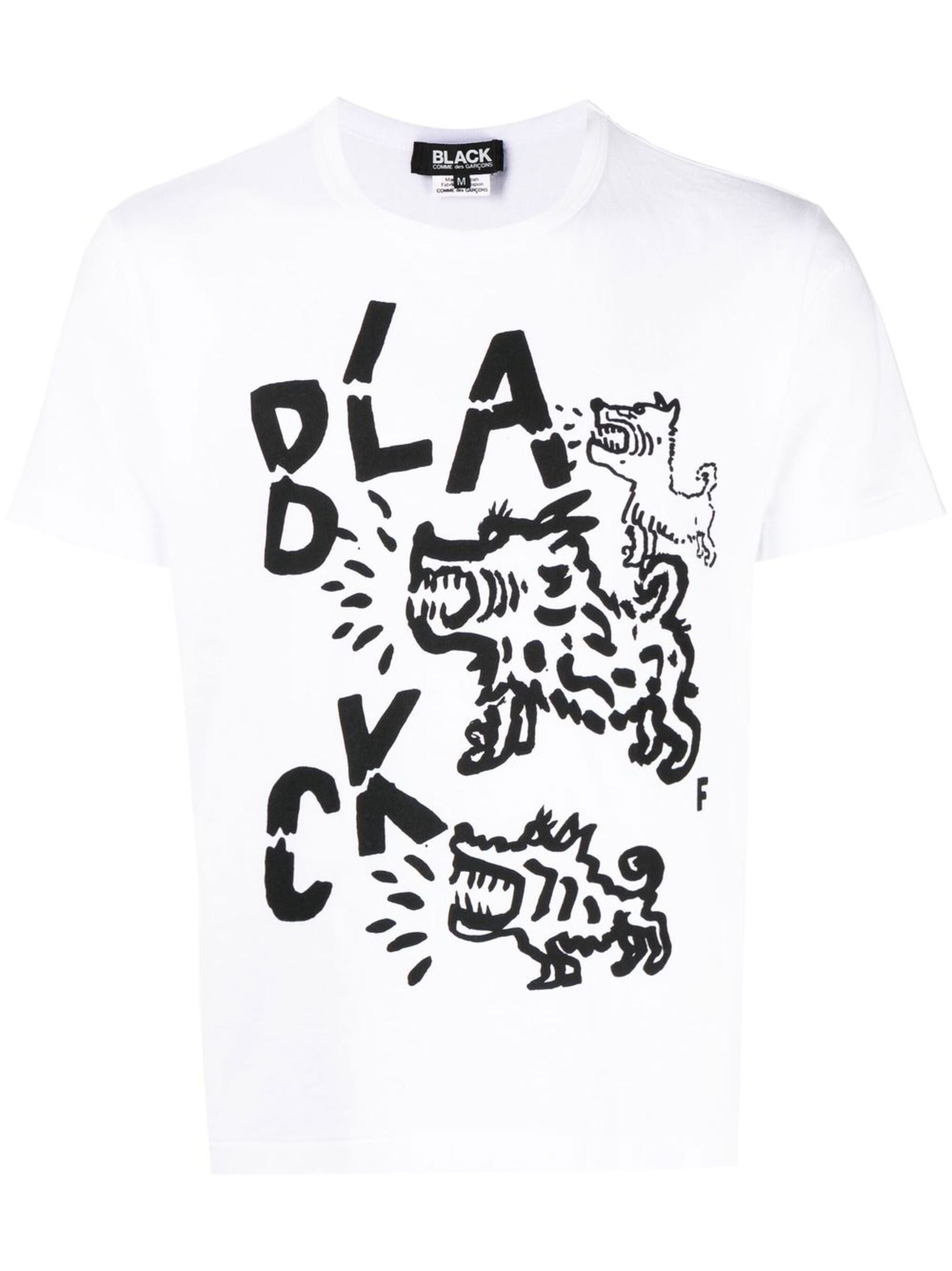 Black Comme Des Garçons Logo-print Short-sleeve T-shirt