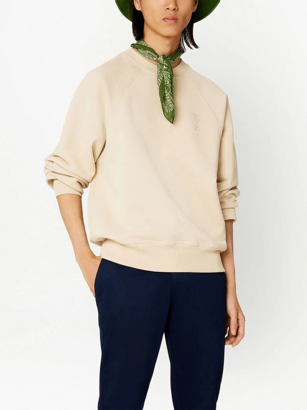 Shop Ami Alexandre Mattiussi Ami De Coeur Embroidered Sweatshirt