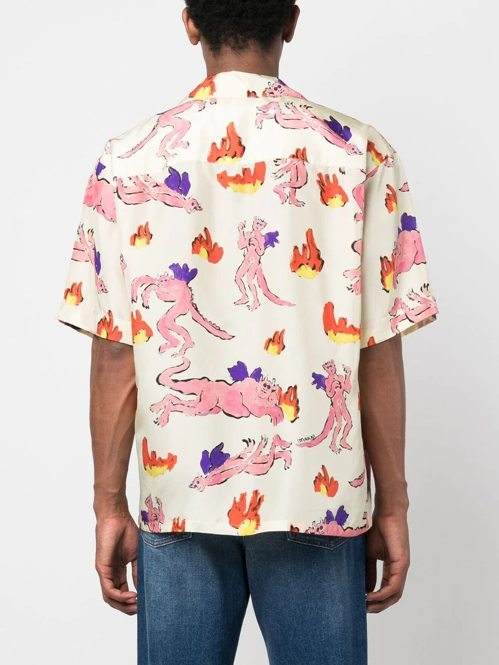 Shop Marni Graphic-print Silk T-shirt