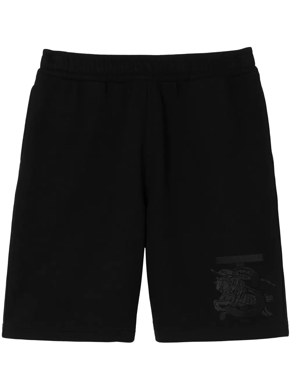Shop Burberry Logo-embroidered Cotton Track Shorts