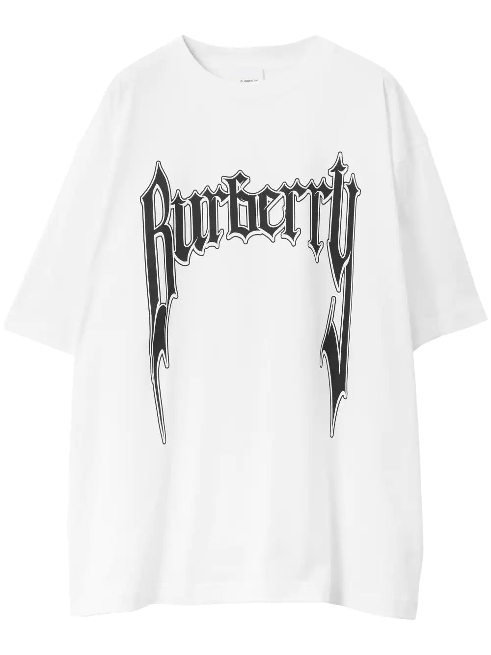 Shop Burberry Gothic Logo Print T-shirt