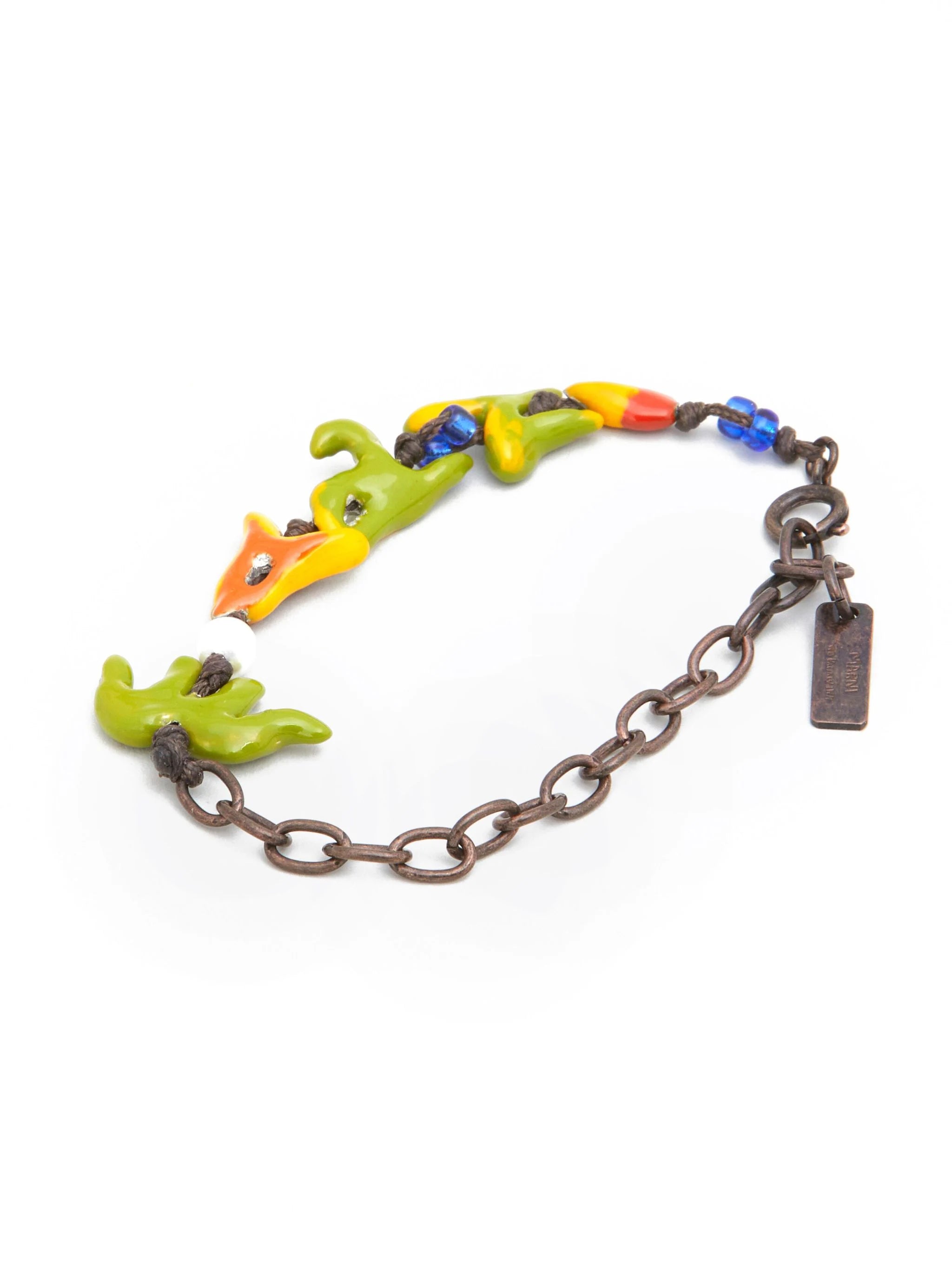 Shop Marni Logo-applique Chain Bracelet