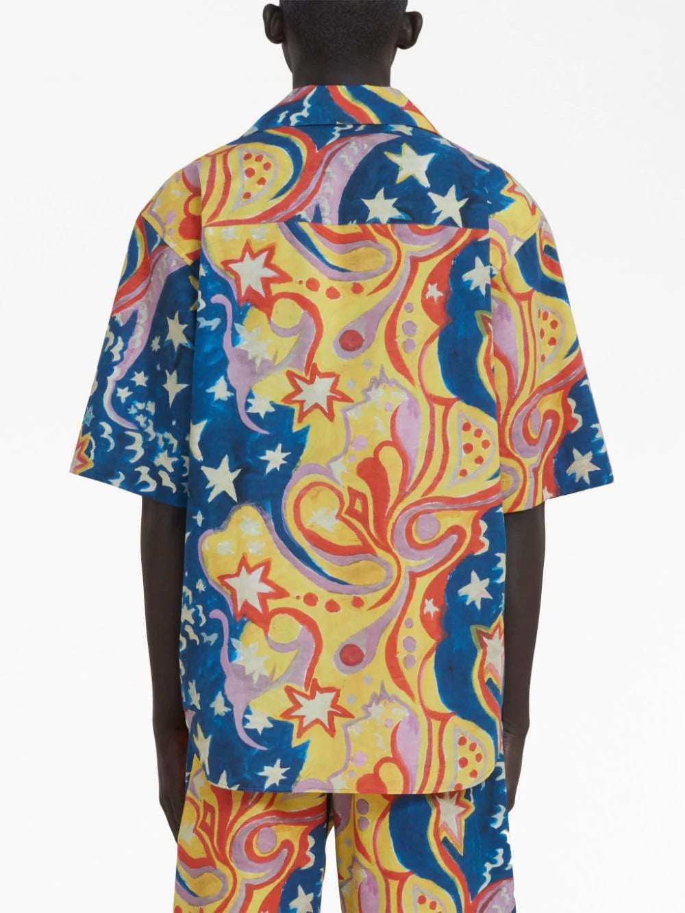 Shop Marni Graphic-print Short-sleeved Shirt