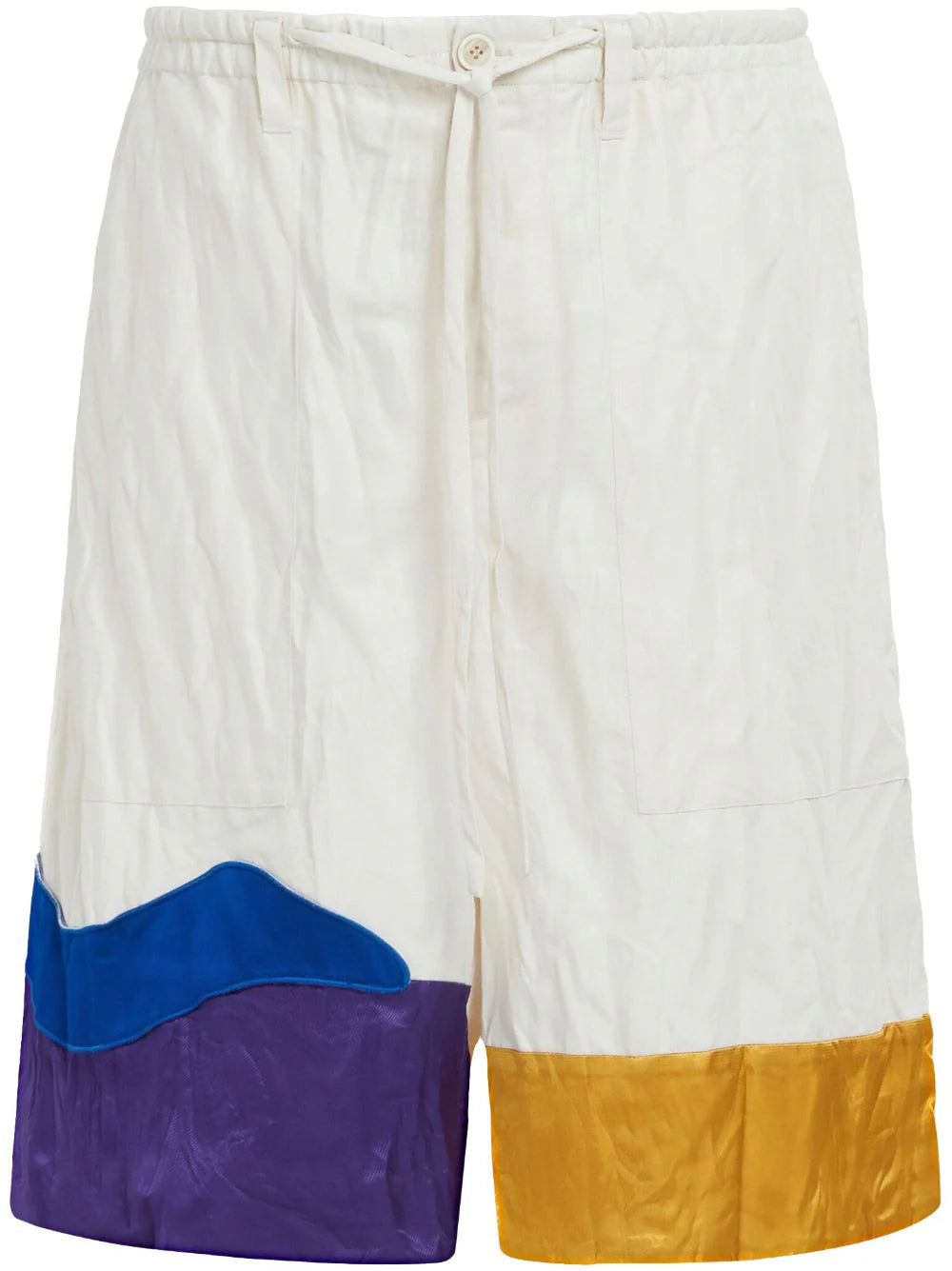 Shop Marni Graphic-print Drop-crotch Shorts