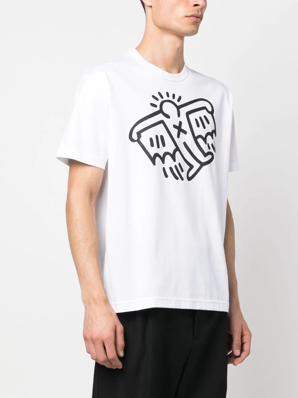 Shop Junya Watanabe Graphic-print Crew-neck T-shirt