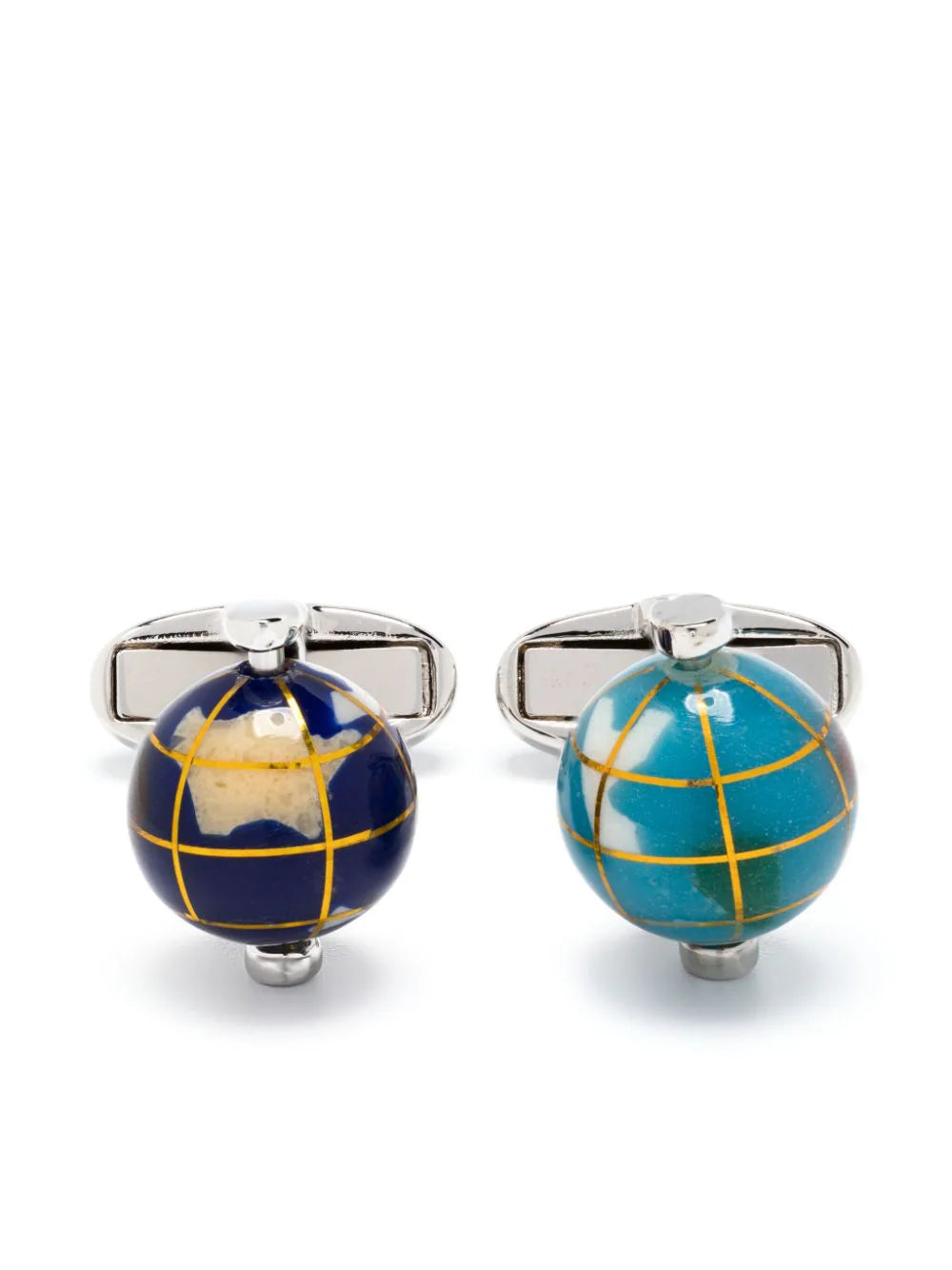 Shop Paul Smith Globe Contrasting Cufflinks