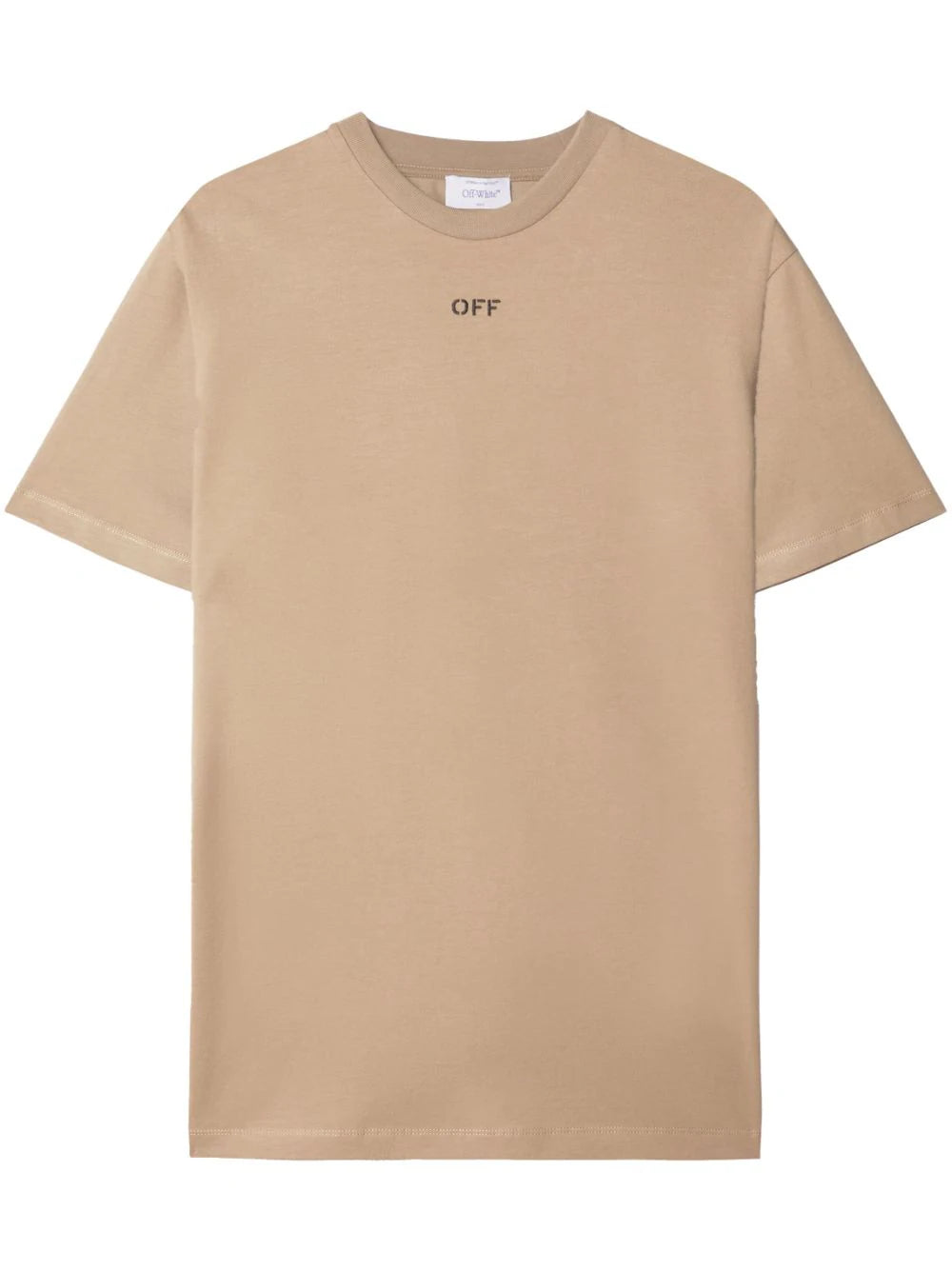 Shop Off-white Logo-embroidered Cotton T-shirt