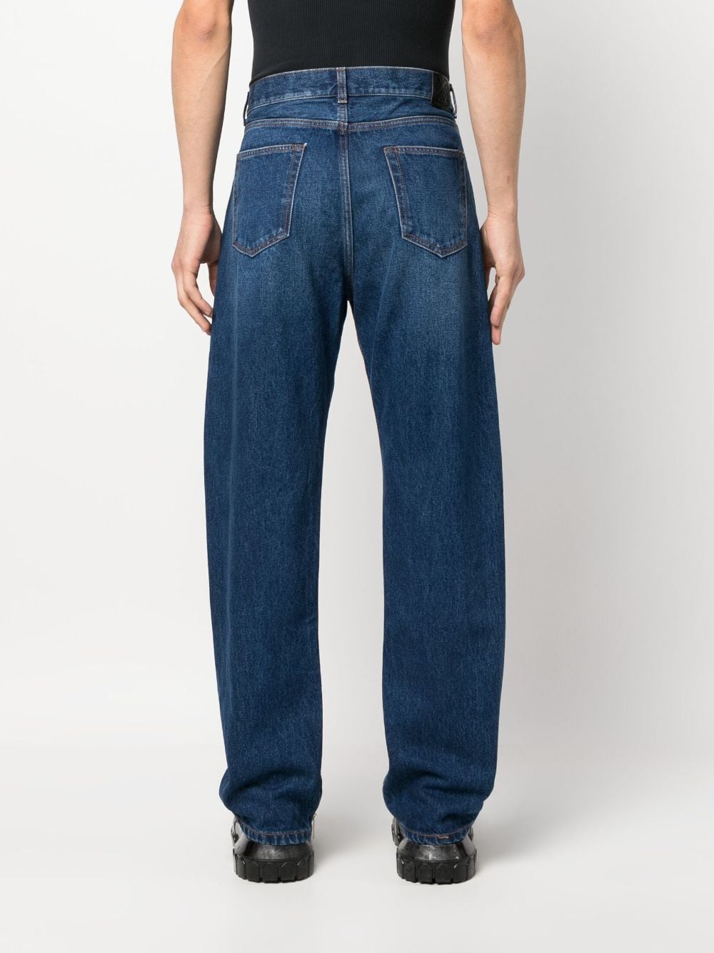 Shop Off-white High-waist Straight-leg Jeans