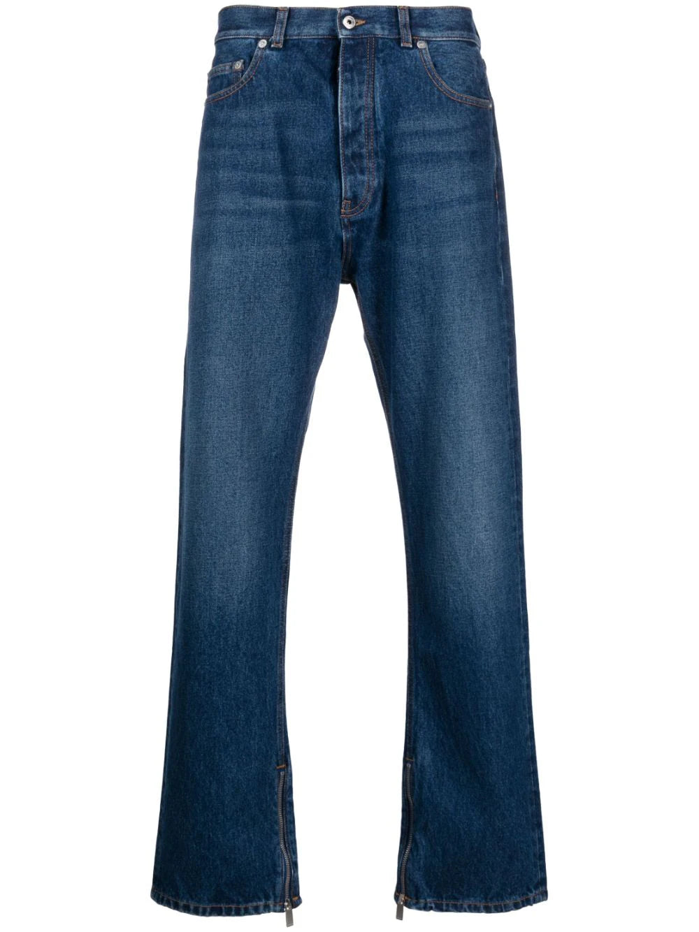 Shop Off-white High-waist Straight-leg Jeans