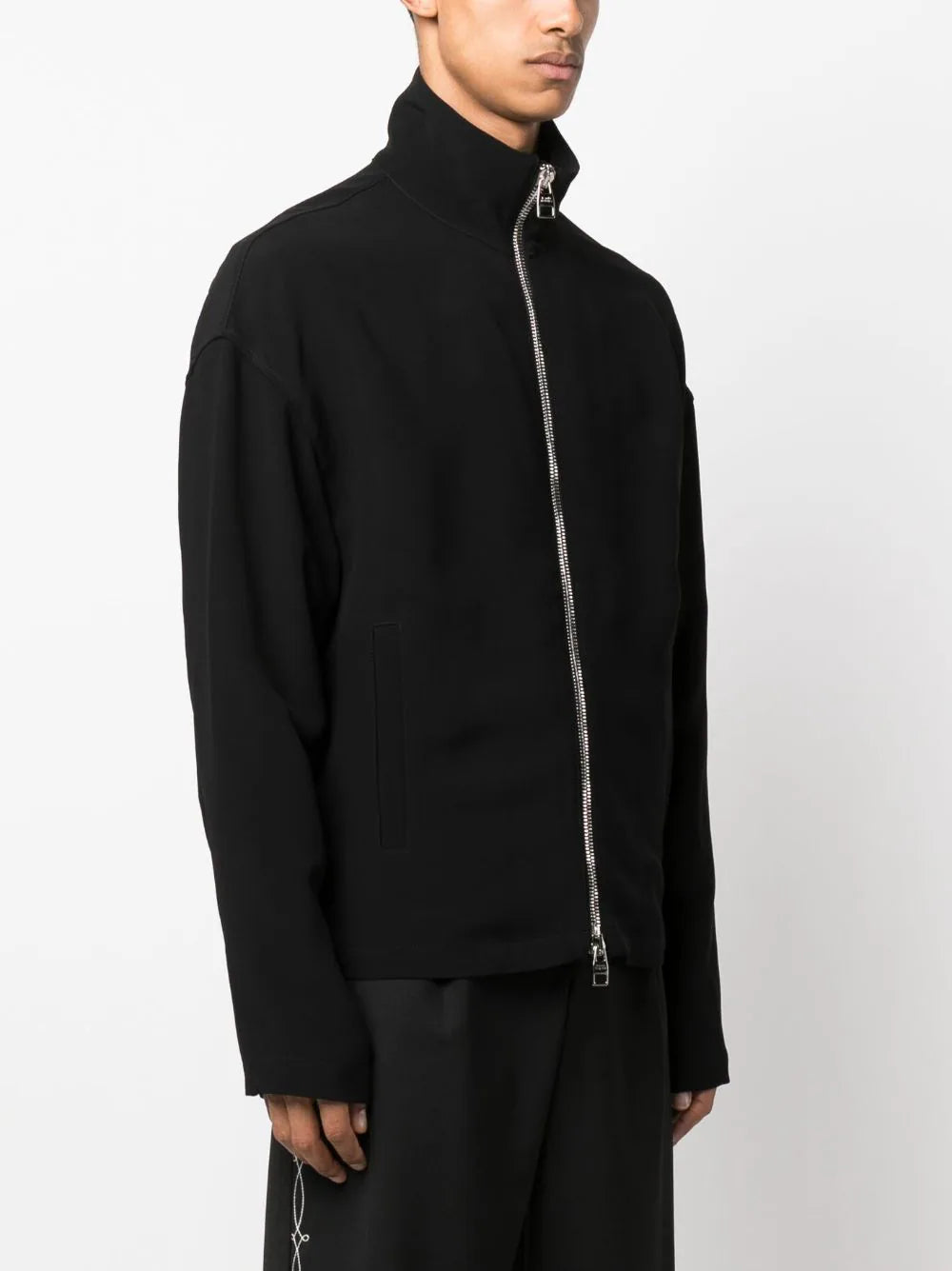 Shop Alexander Mcqueen High-neck Zipped Jacket
