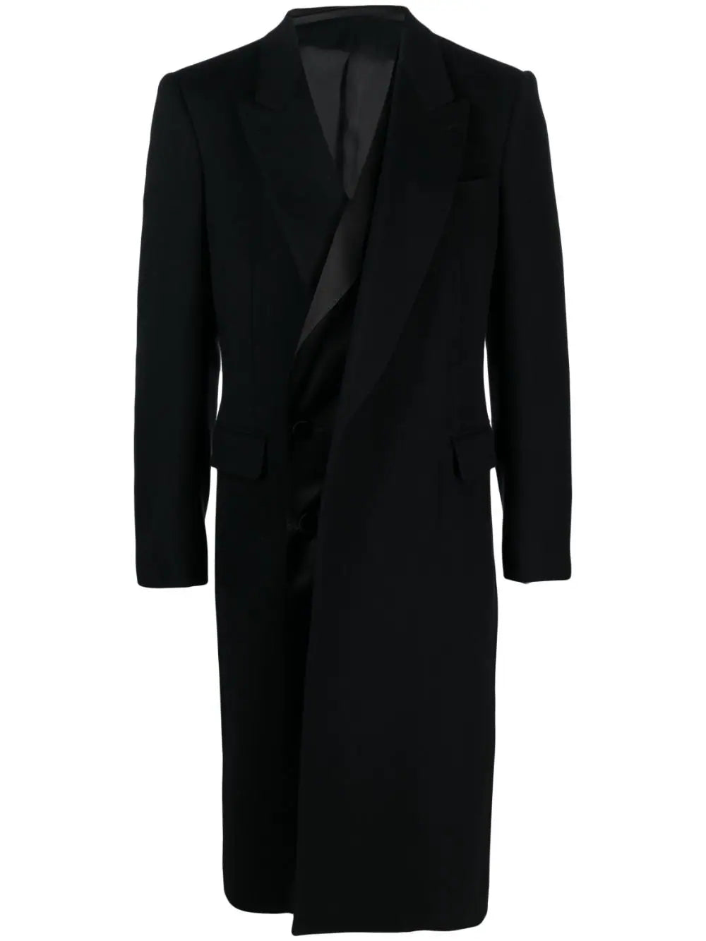 Shop Alexander Mcqueen Layered Single-breasted Coat