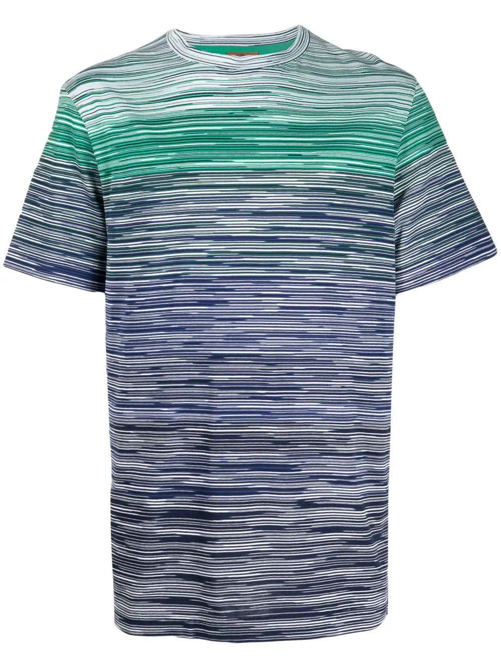 Shop Missoni Gradient-effect Striped Cotton T-shirt