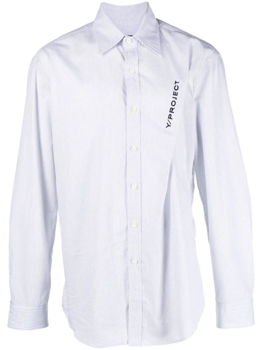 Shop Y/project Logo-embroidered Pinched Cotton Shirt