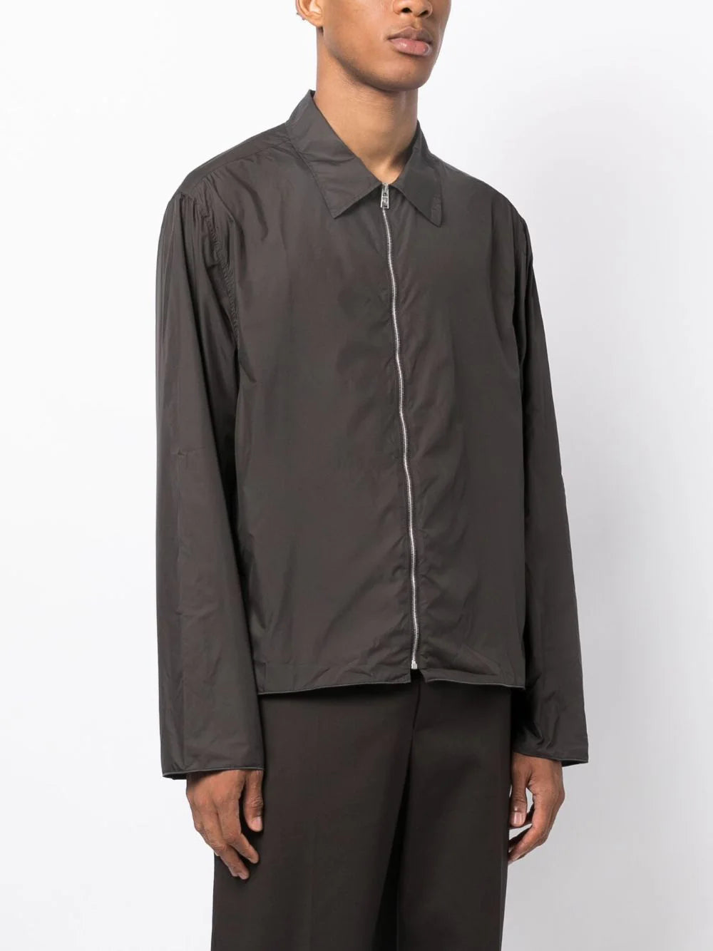 Shop Lanvin Lightweight Zip-up Shirt