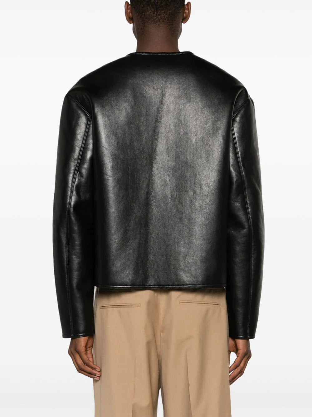 Shop Nanushka Faux-leather Bomber Jacket