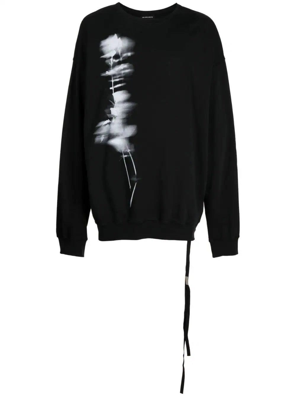 Shop Ann Demeulemeester Graphic-print Cotton Sweatshirt