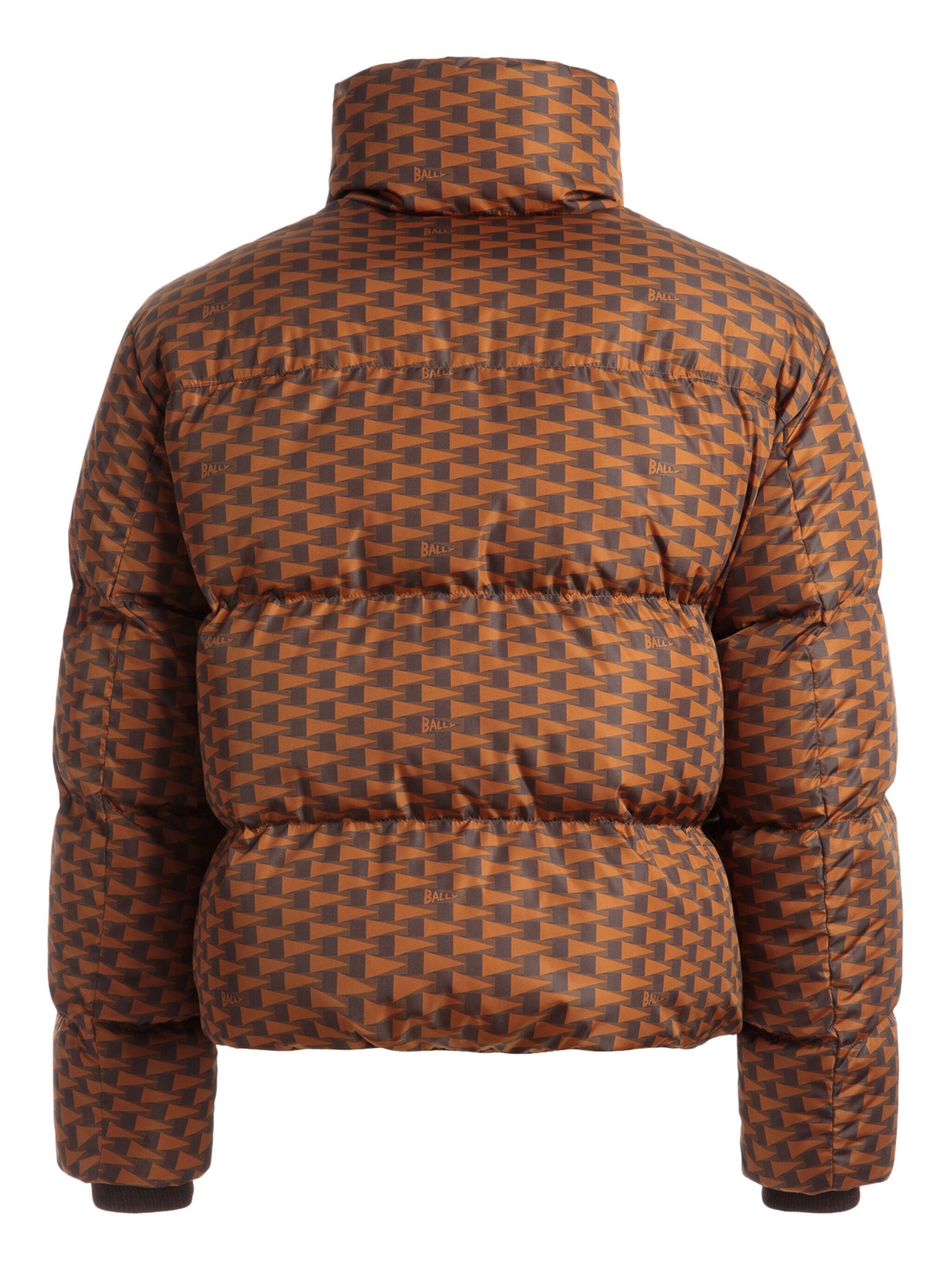 Shop Bally Geometric-print Padded Jacket