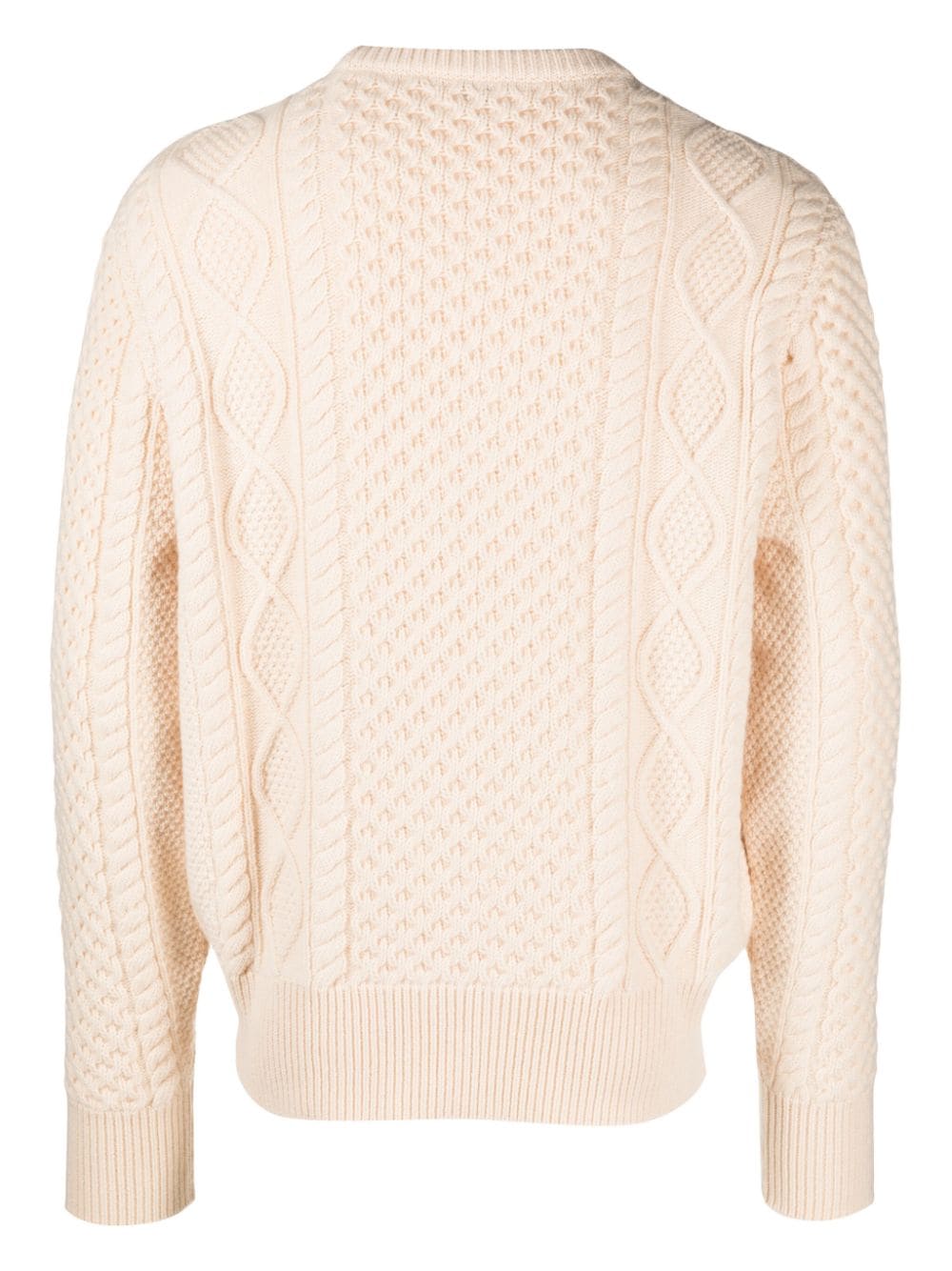 Shop Bally Intarsia-knit Logo Wool Jumper