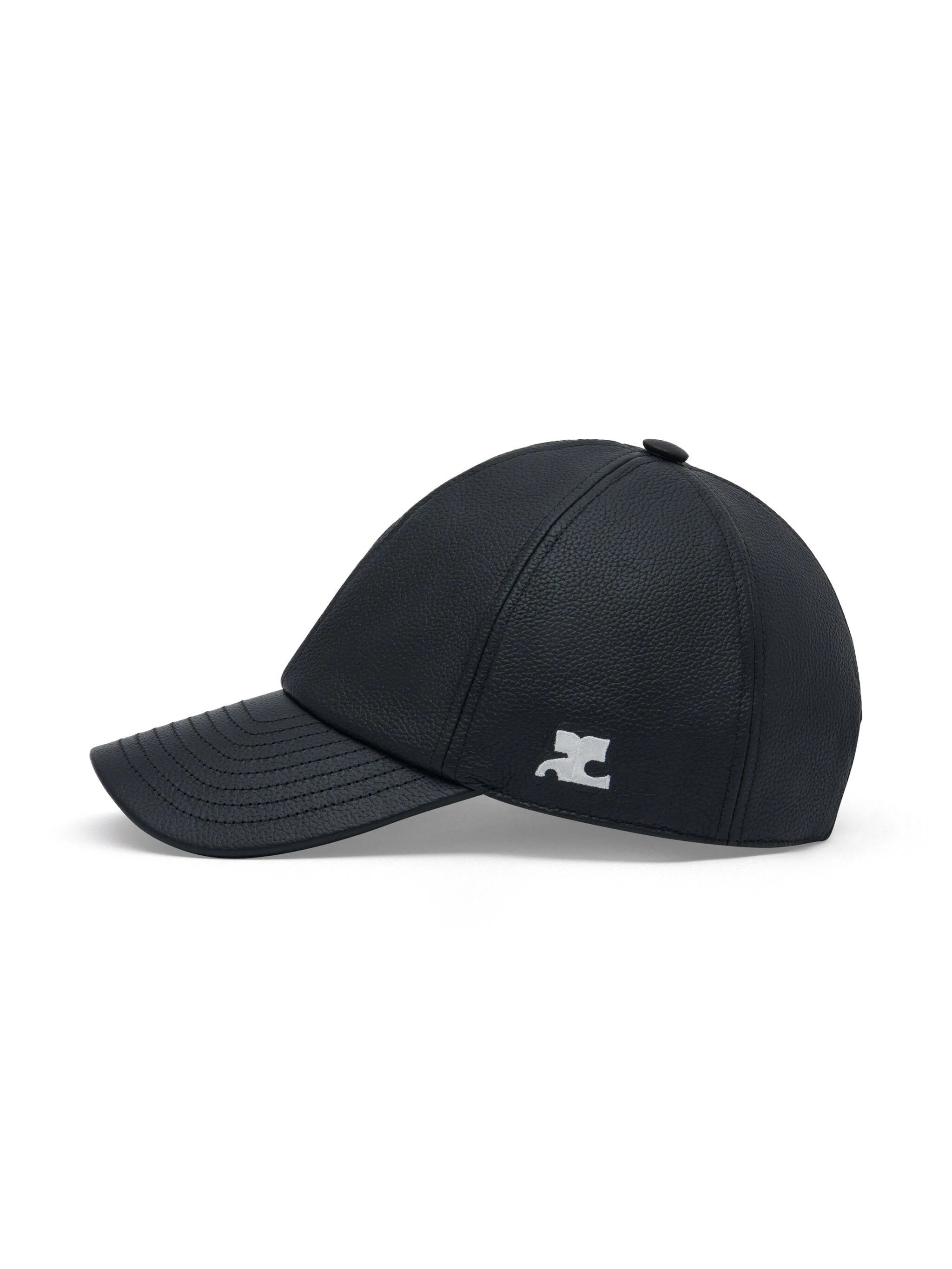 Shop Courrèges Gogo Leather Cap