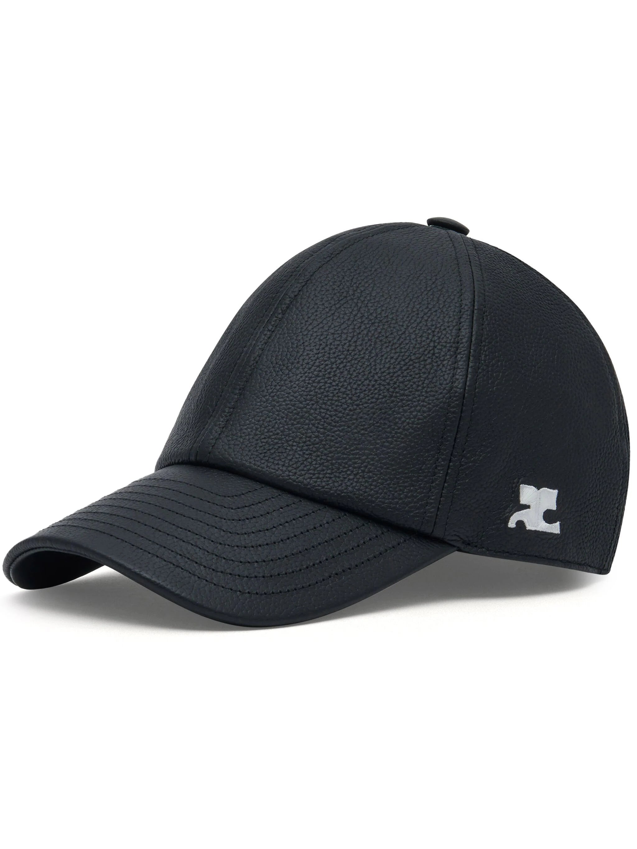 Shop Courrèges Gogo Leather Cap