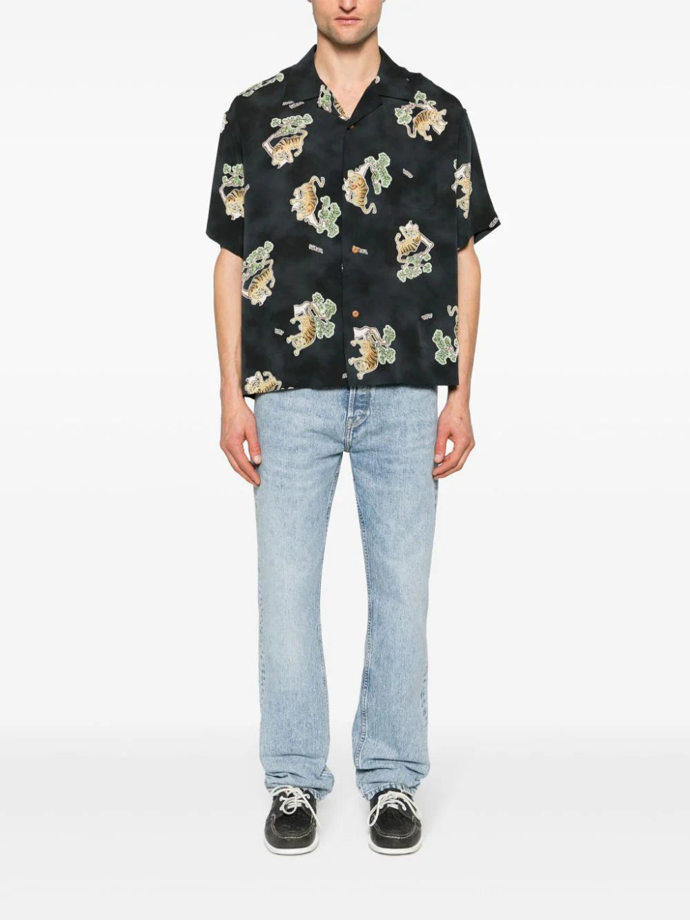 Shop Visvim Copa Silk Shirt