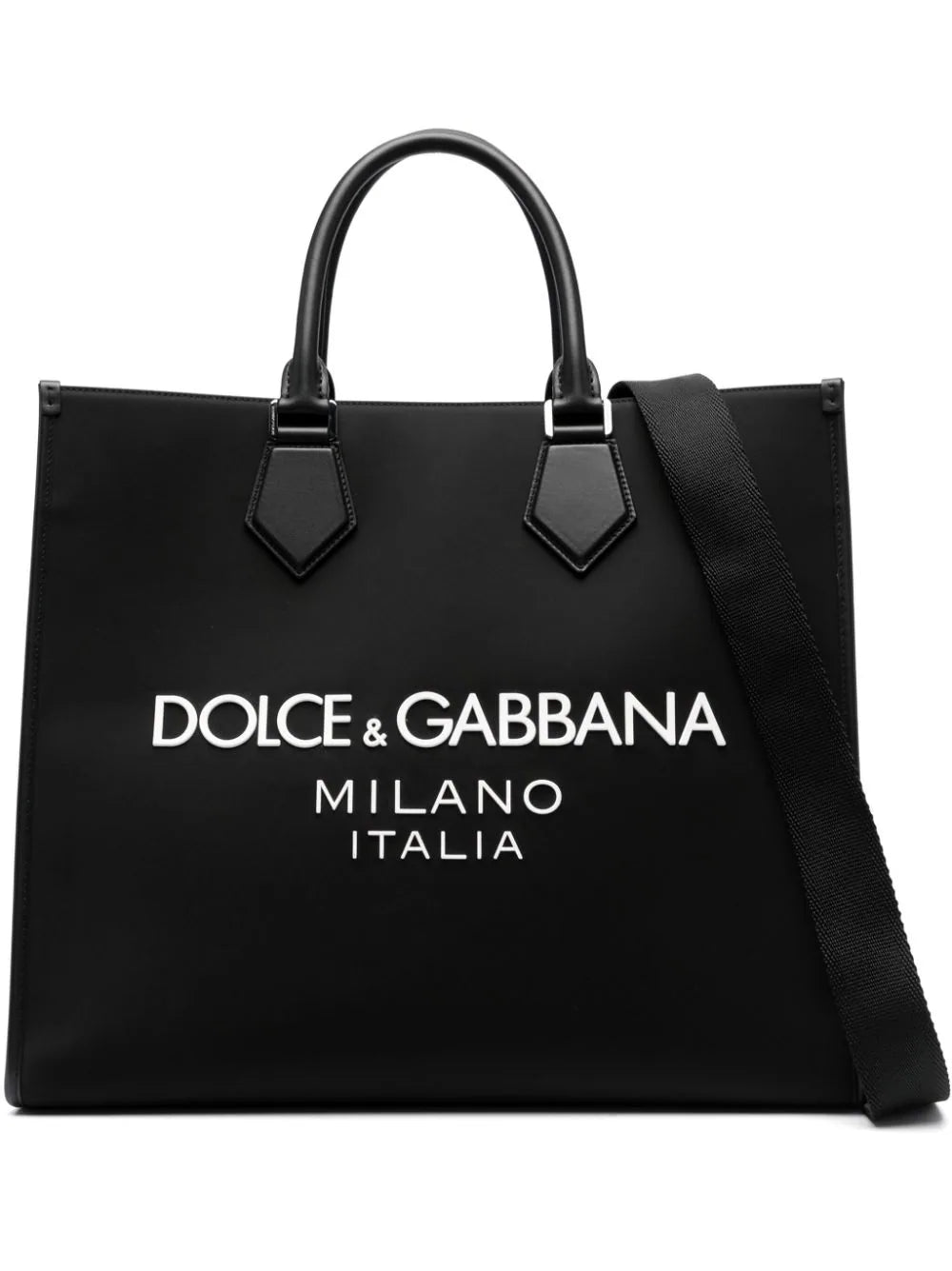 Shop Dolce & Gabbana Large Logo-embossed Tote Bag