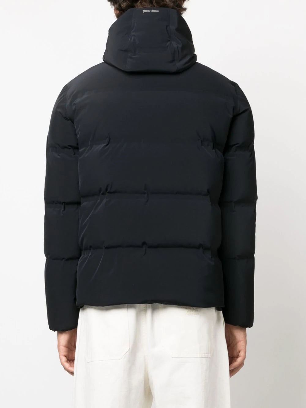 Shop Herno High-neck Padded Hooded Jacket