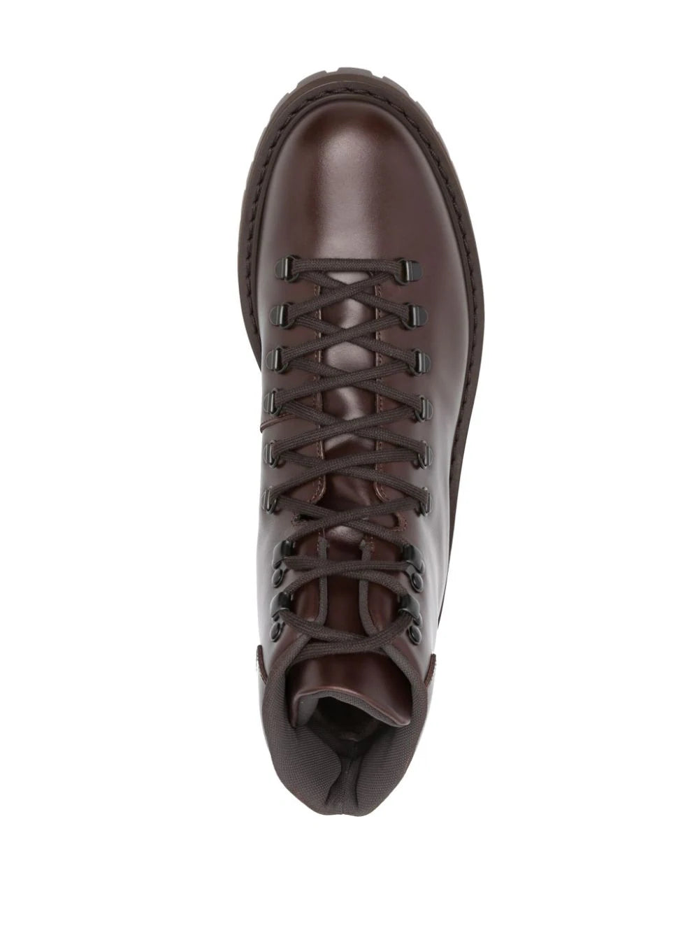 Shop Common Projects Lace-up Leather Ankle Boots