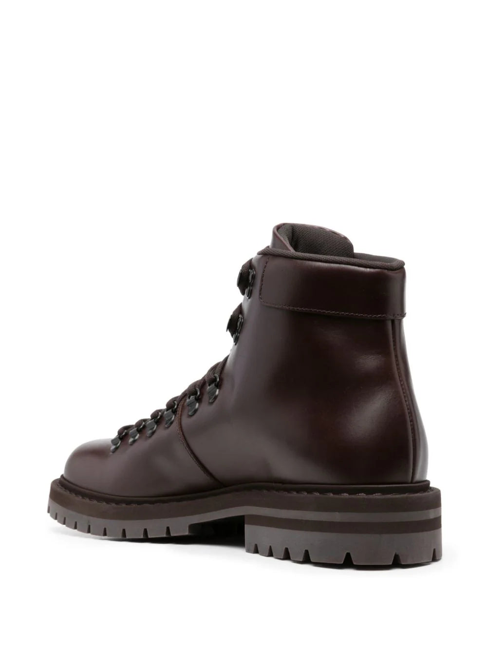 Shop Common Projects Lace-up Leather Ankle Boots