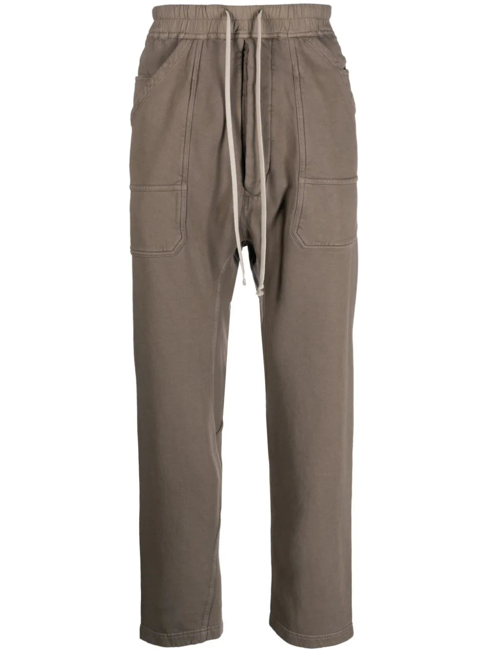 Shop Rick Owens Drkshdw Drawstring-waist Drop-crotch Trousers